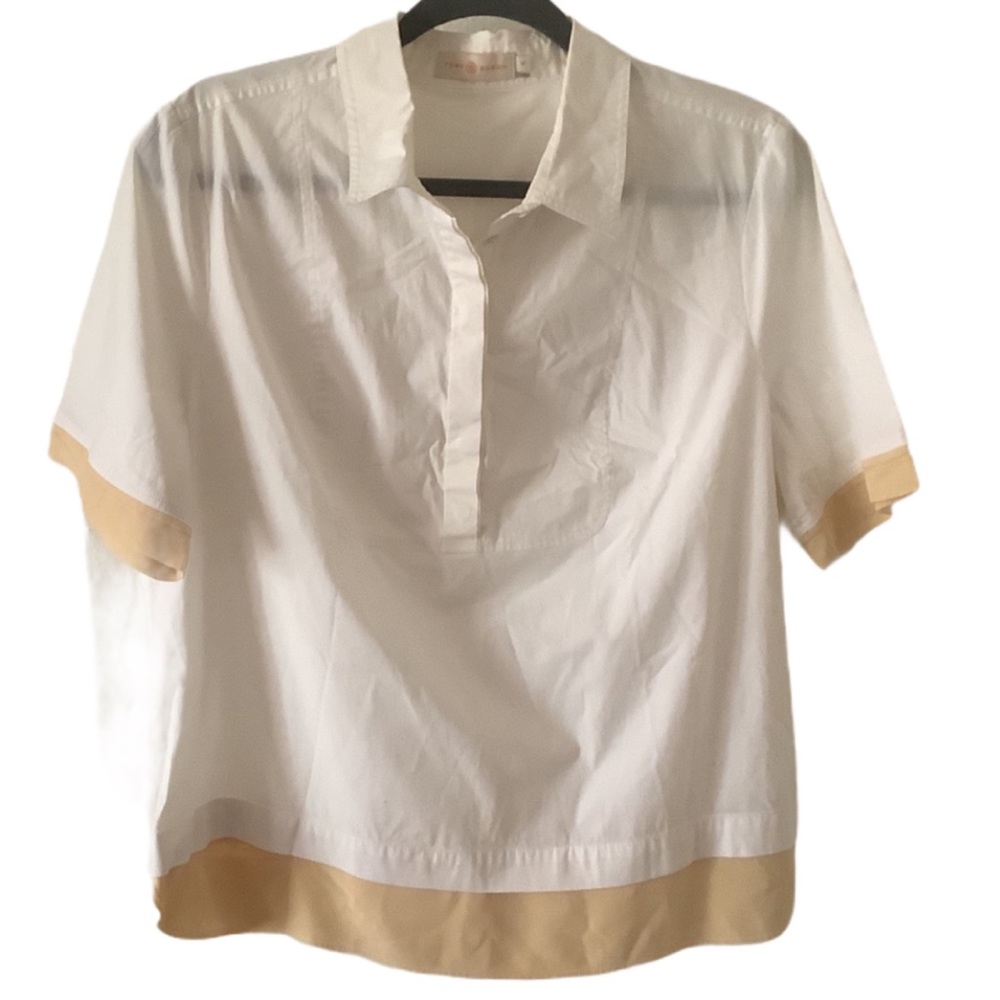 👚SOLD👚 TORY BURCH Button Front Blouse 14 - Picture 1 of 8